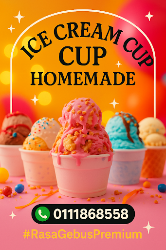 ICE CREAM CUP HOMEMADE ICE CREAM CUP HOMEMADE