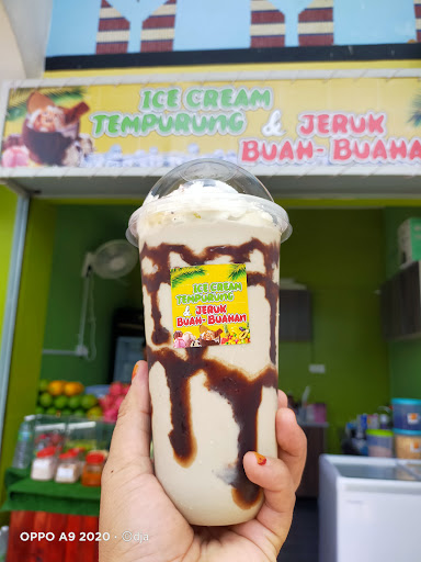 Ice Cream Tempurung & Jeruk Buah-buahan Ice Cream Tempurung & Jeruk Buah-buahan